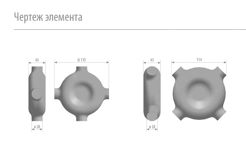 Чертеж элемента