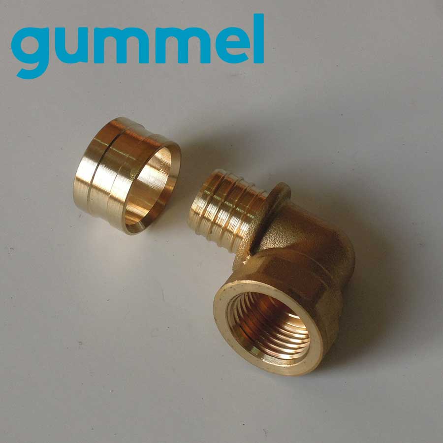 Фитинги GUMMEL для монтажа трубопроводов из  поперечно-сшитого полиэтилена PE-Xa