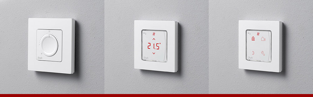 Встраиваемые комнатные термостаты Danfoss Icon™