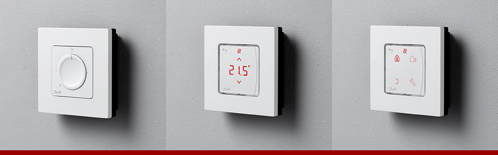 Накладные комнатные термостаты Danfoss Icon™